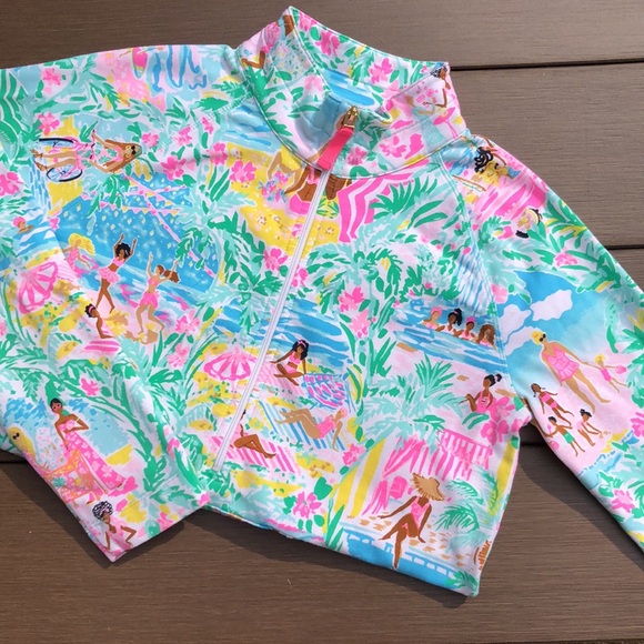Lilly Pulitzer Girls Half-Zip Pullover - Picture 4 of 6